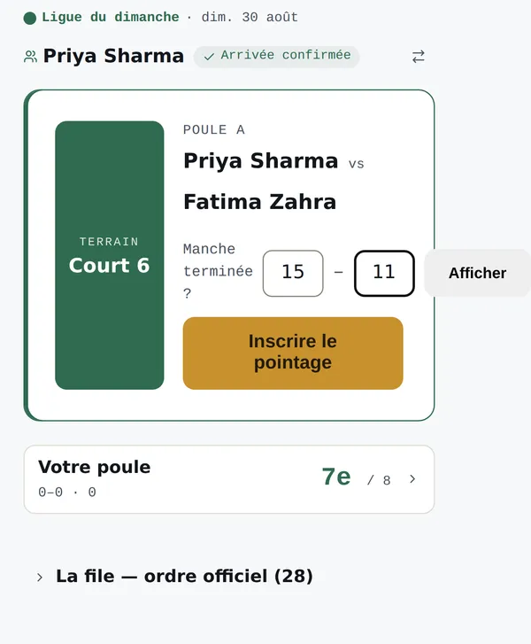 Il inscrit 15–11.